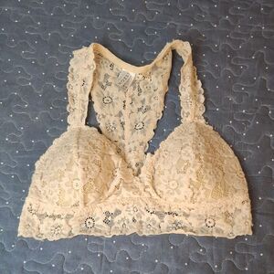 Cream Lace Bralette
